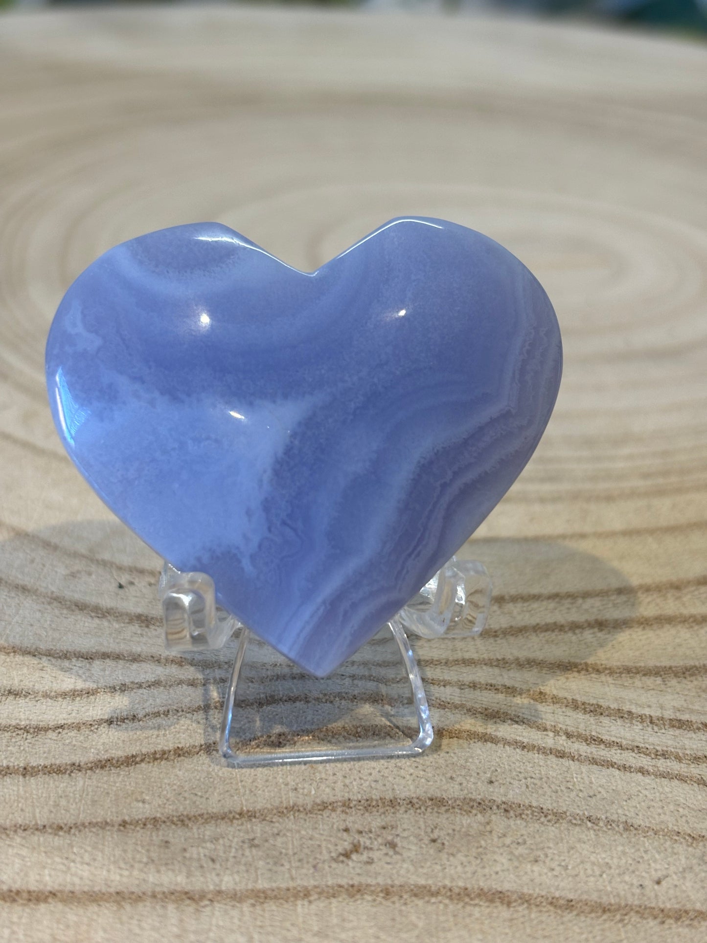 Blue Lace Agate Heart