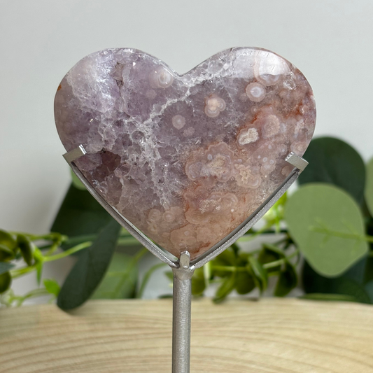 Pink Amethyst Heart