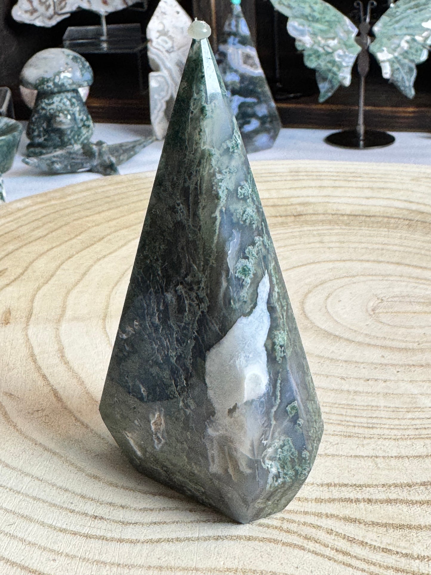 Moss Agate Diamond