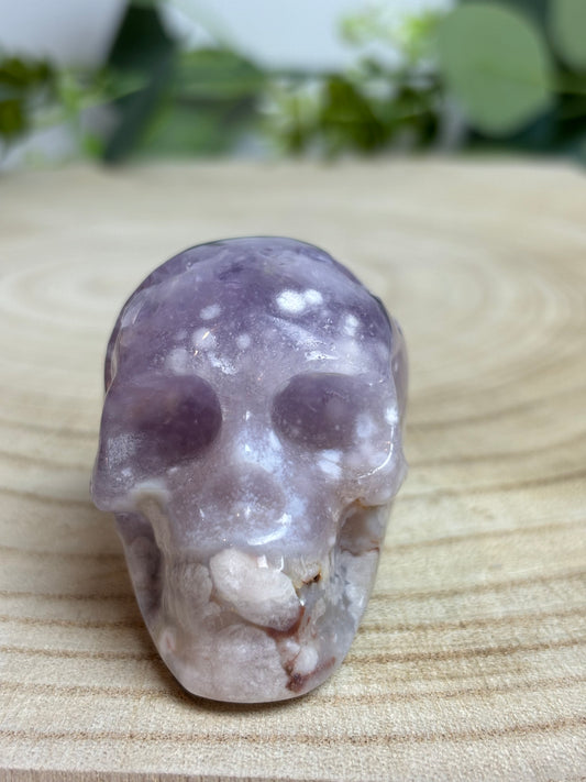 Pink Amethyst Skull