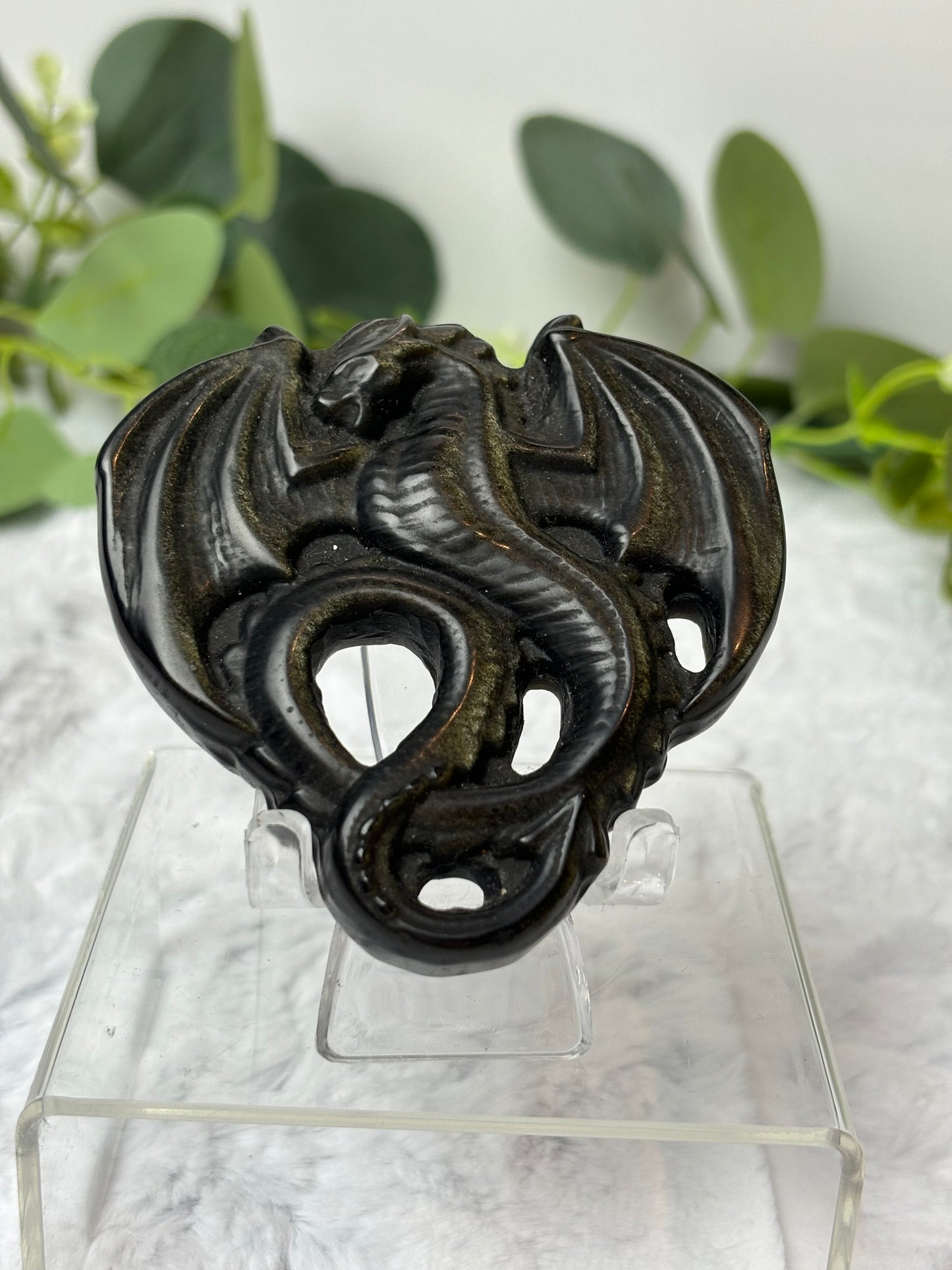 Gold Sheen Obsidian Dragon