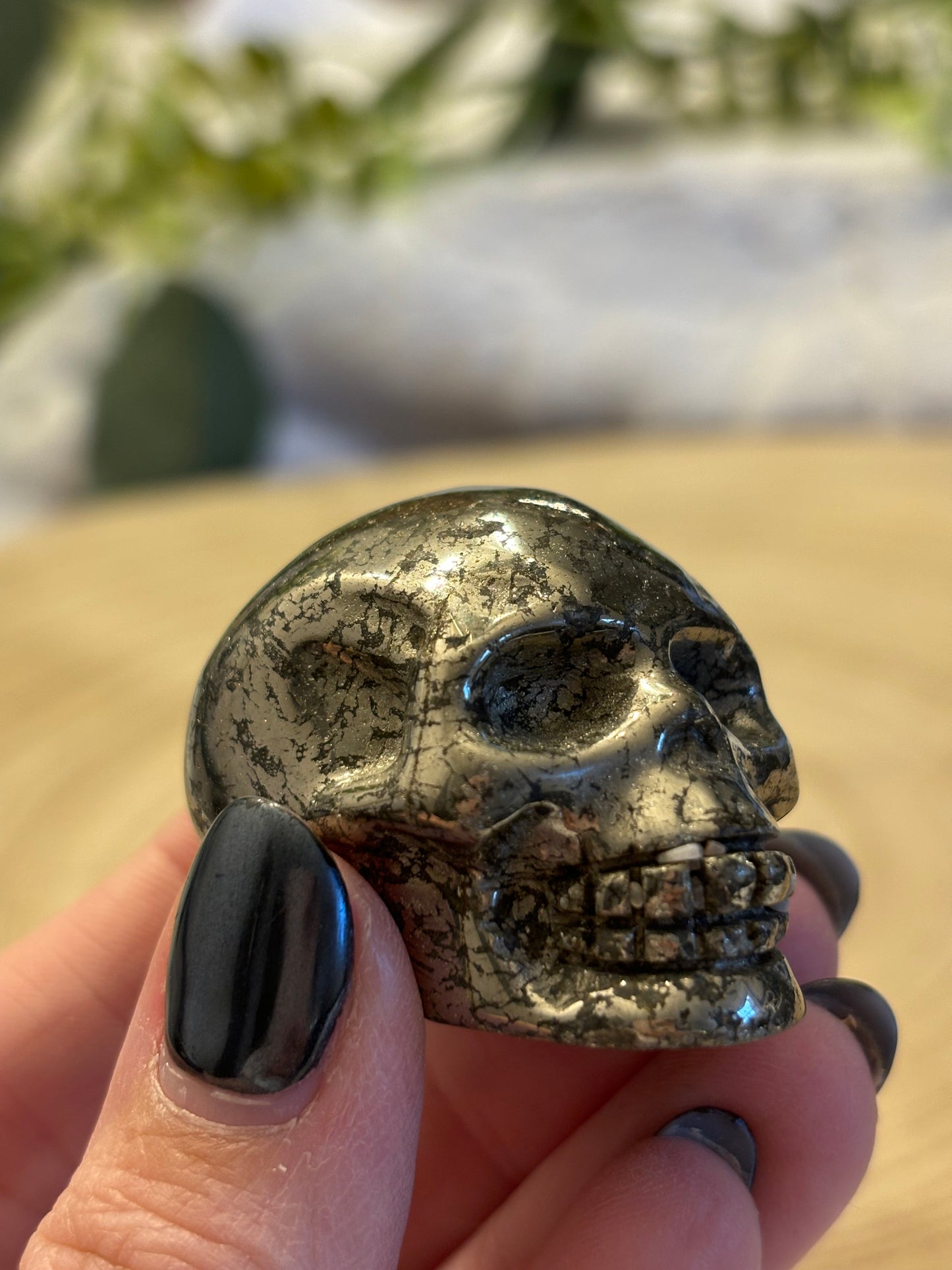 Pyrite skull