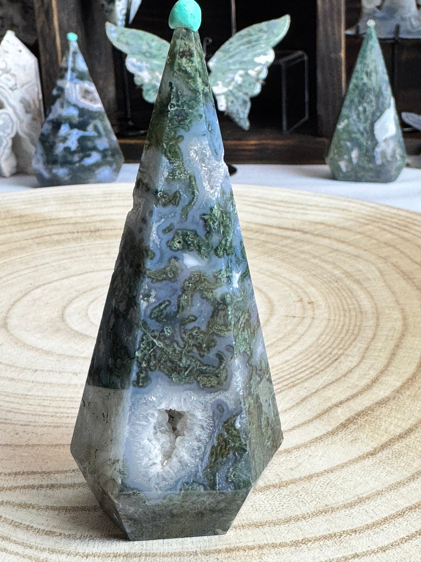 Moss Agate Diamond