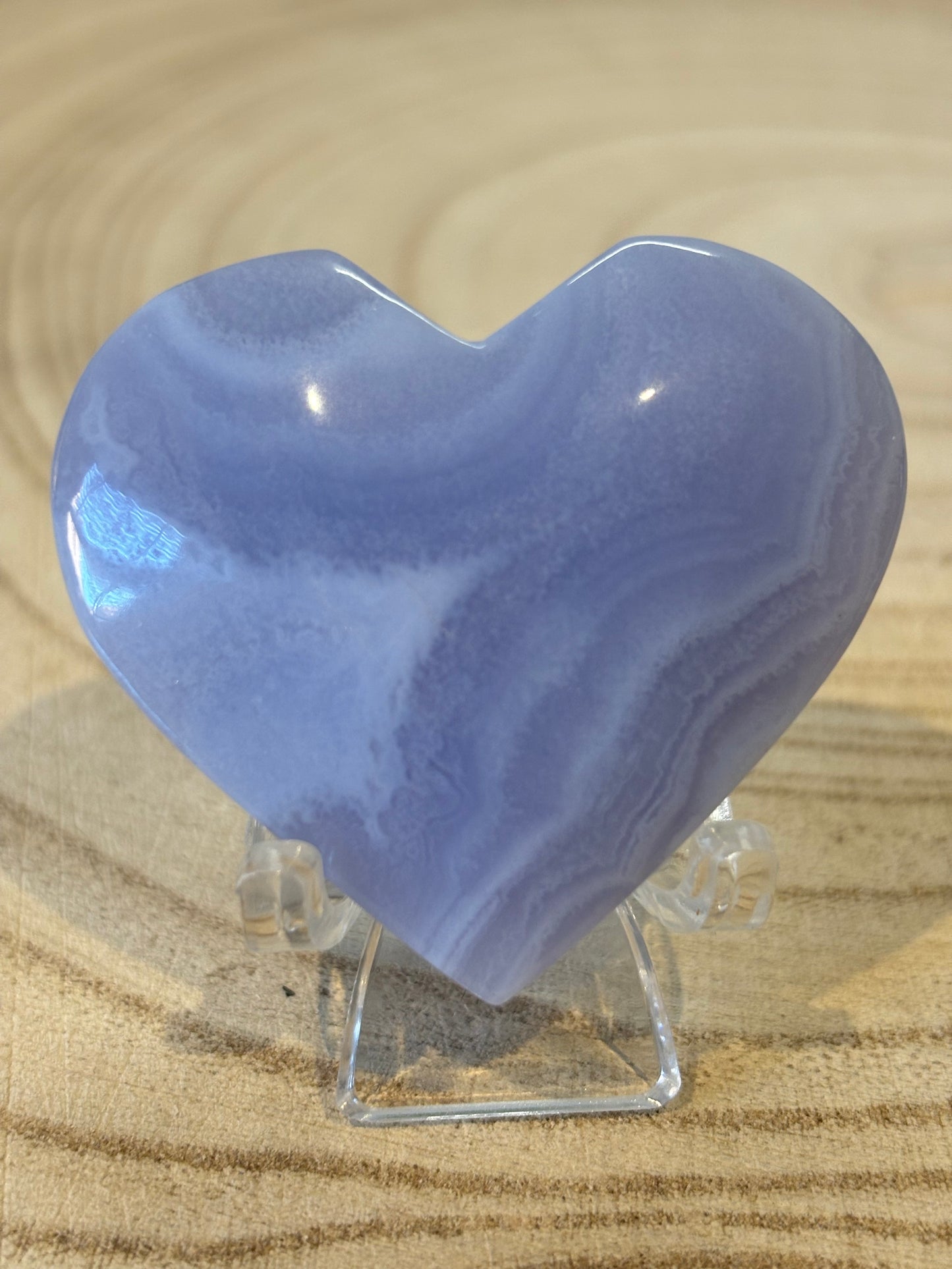 Blue Lace Agate Heart