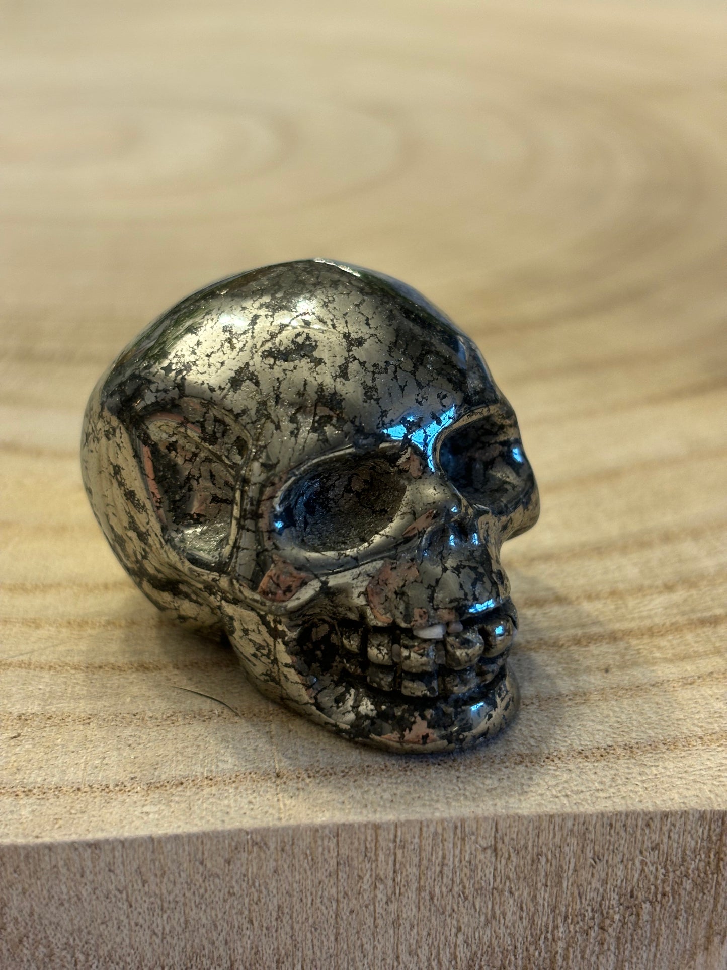 Pyrite skull