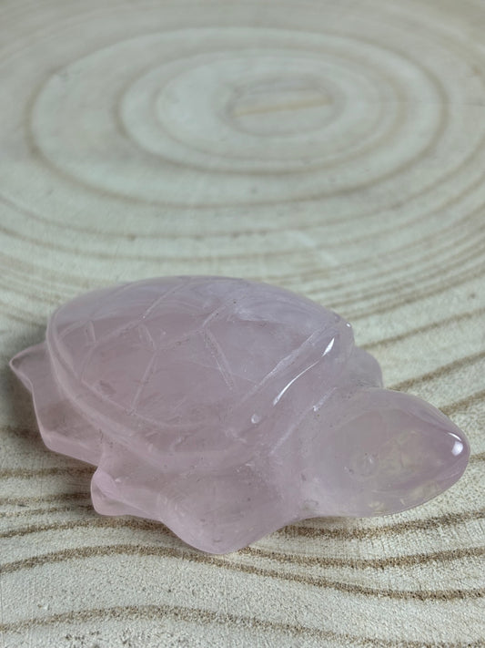 Rose quartz turtle