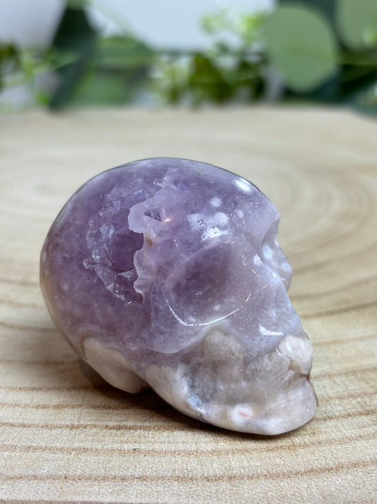 Pink Amethyst Skull