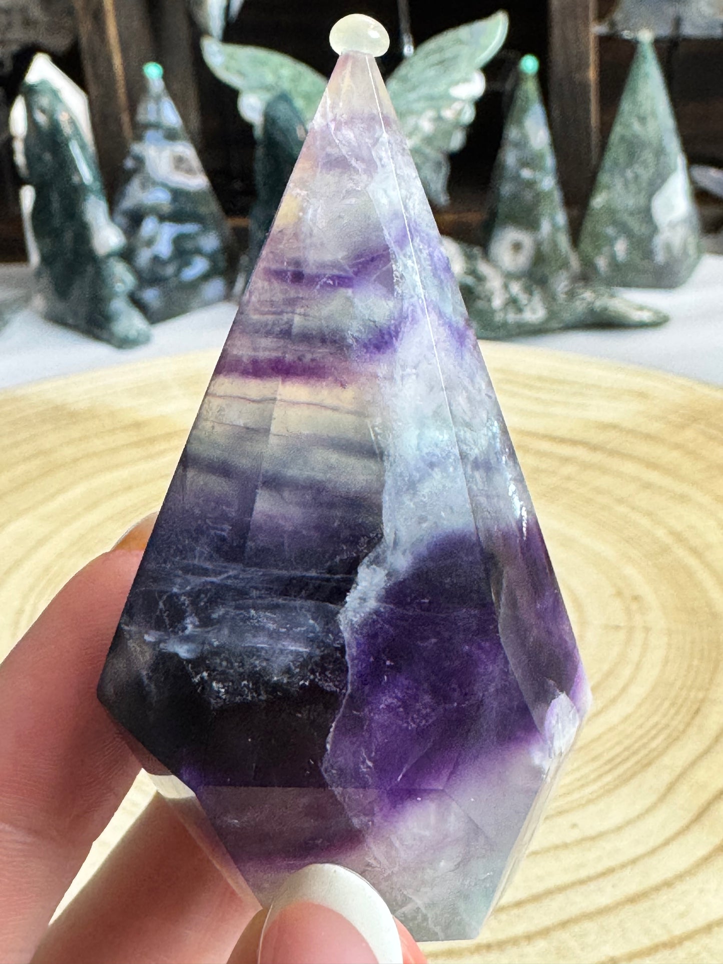 Feather Fluorite Diamond
