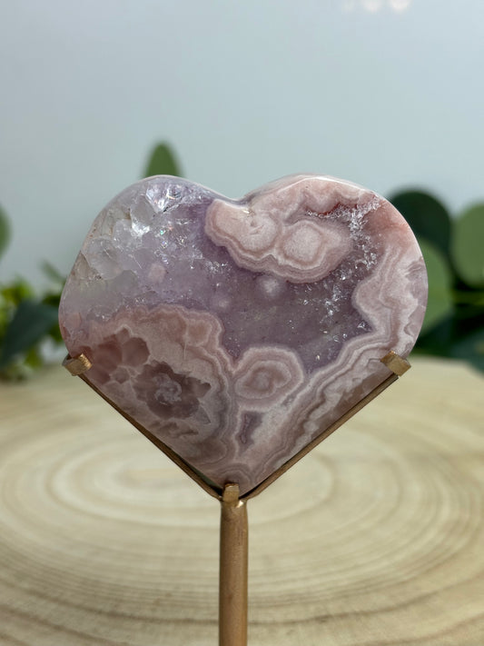 Pink Amethyst Heart