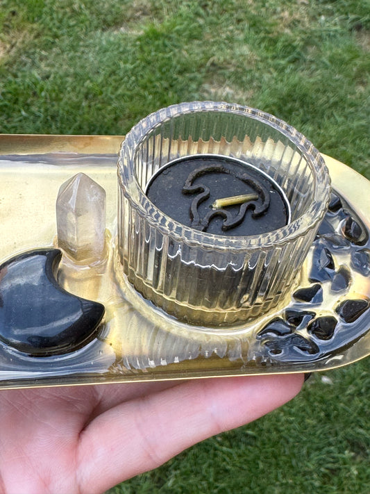 Moonlit Boundaries – Mini Altar Tray 🌙✨