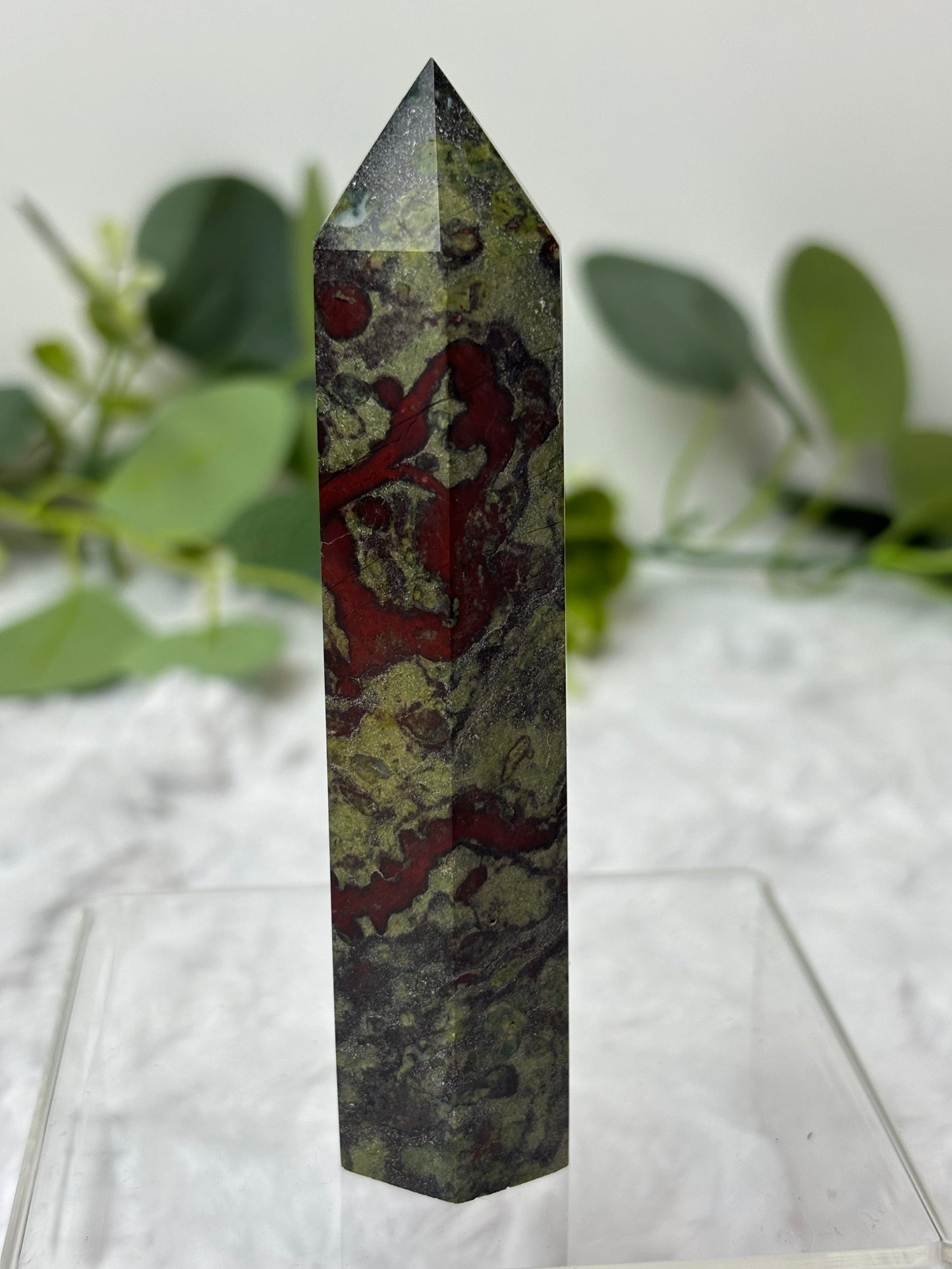 Dragon Blood Jasper Tower