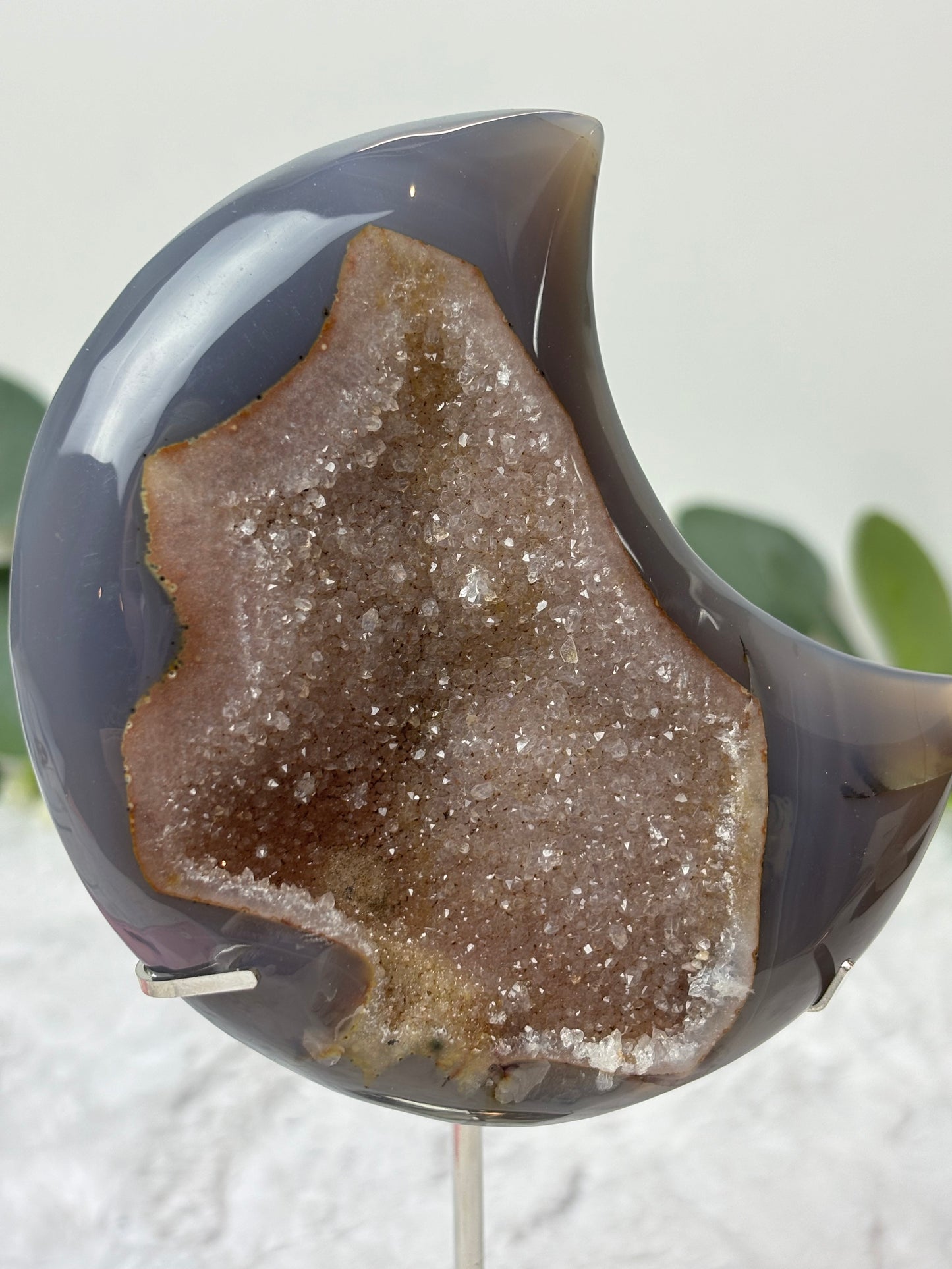 Druzy Agate Moon