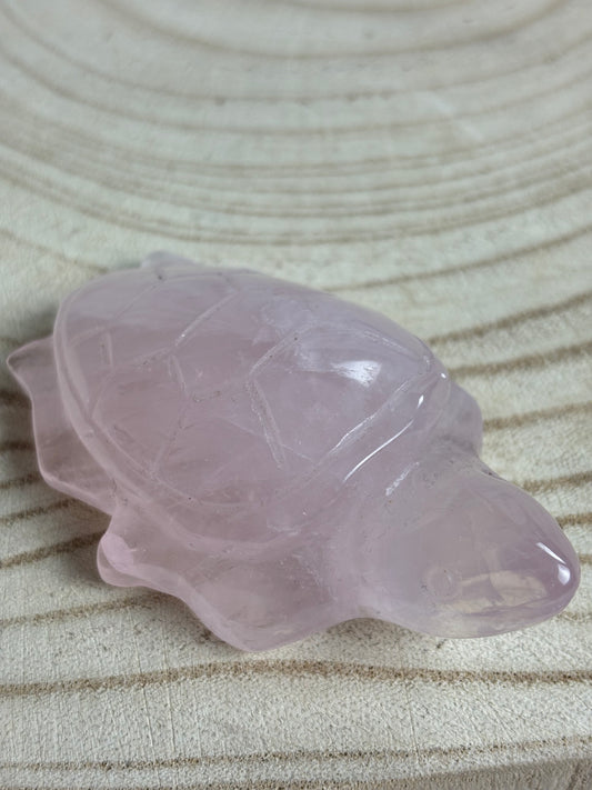 Rose quartz turtle