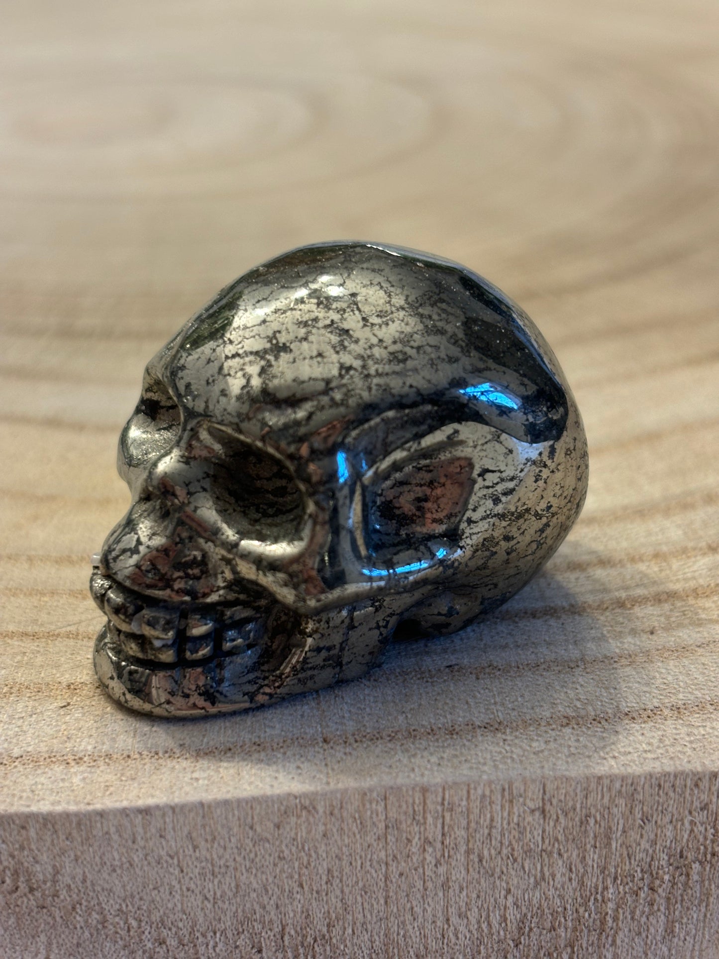 Pyrite skull