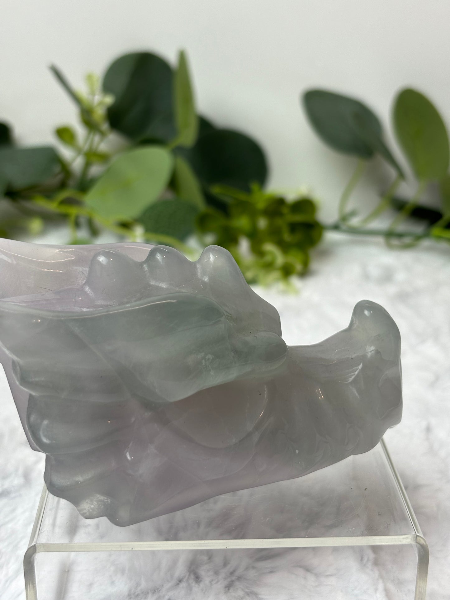 Lavender Fluorite Dragon Head