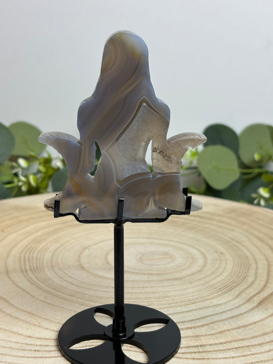 Druzy Agate Moon Lady