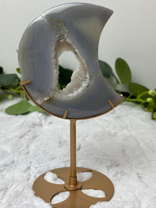 Druzy Agate Moon