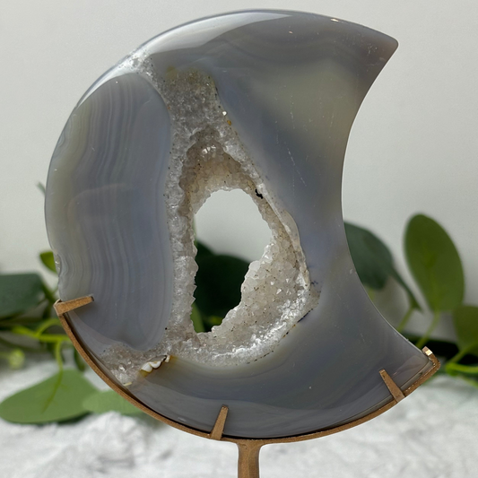Druzy Agate Moon