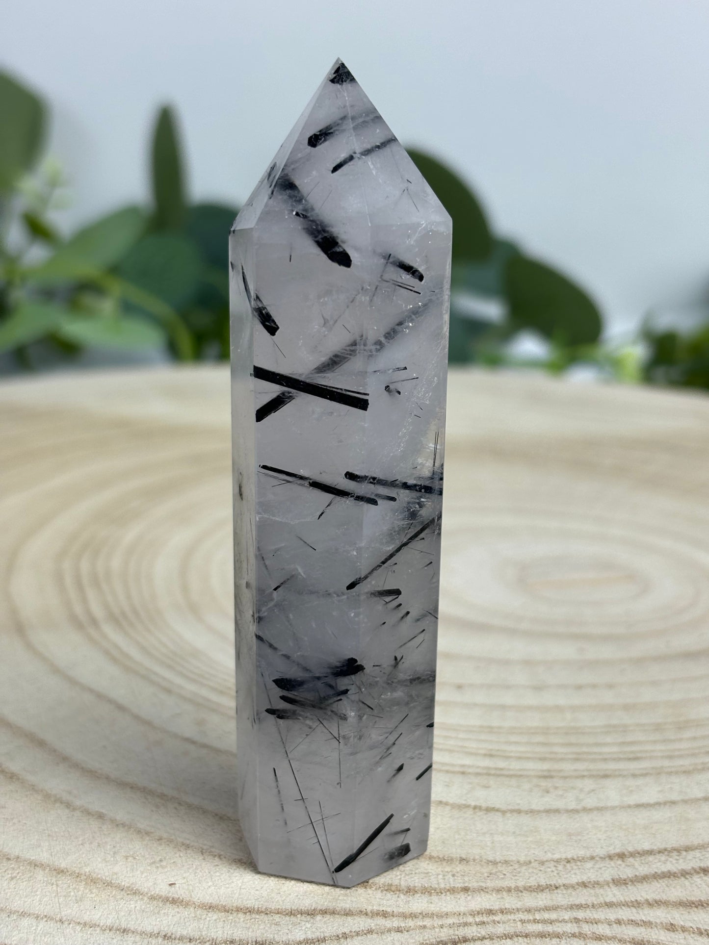 Tourmaline In Quartz Tower