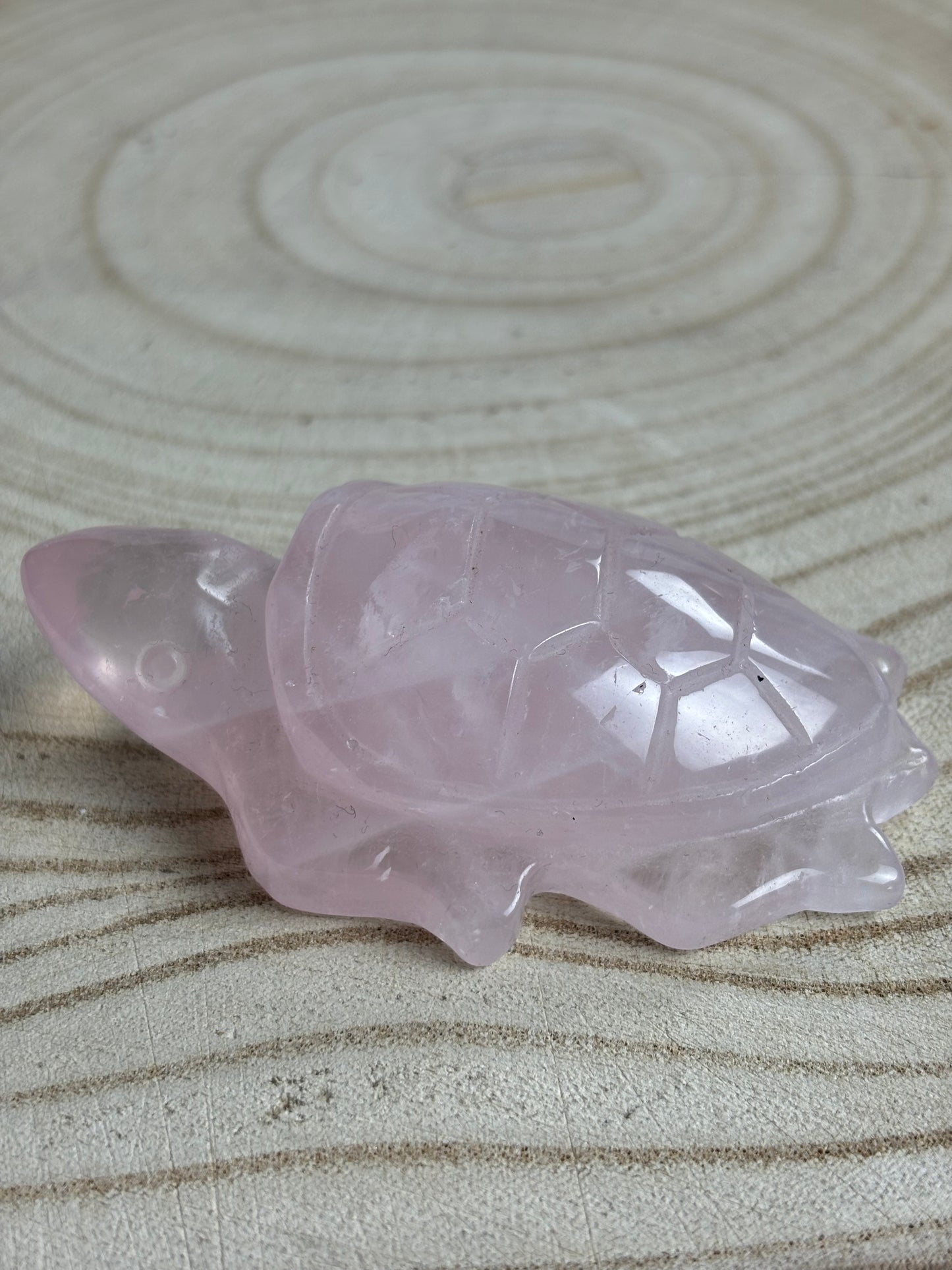 Rose quartz turtle