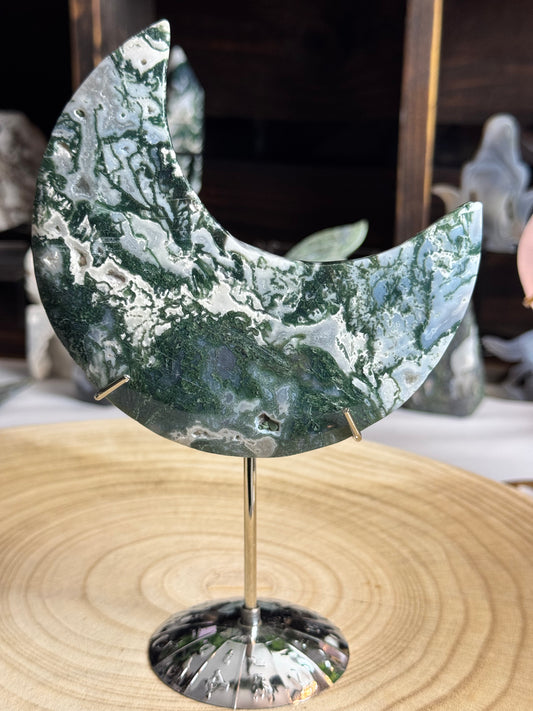 Moss Agate Moon