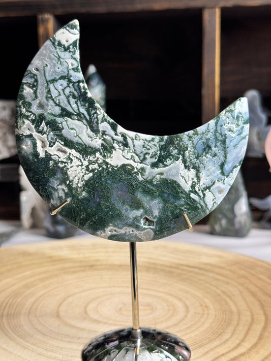 Moss Agate Moon