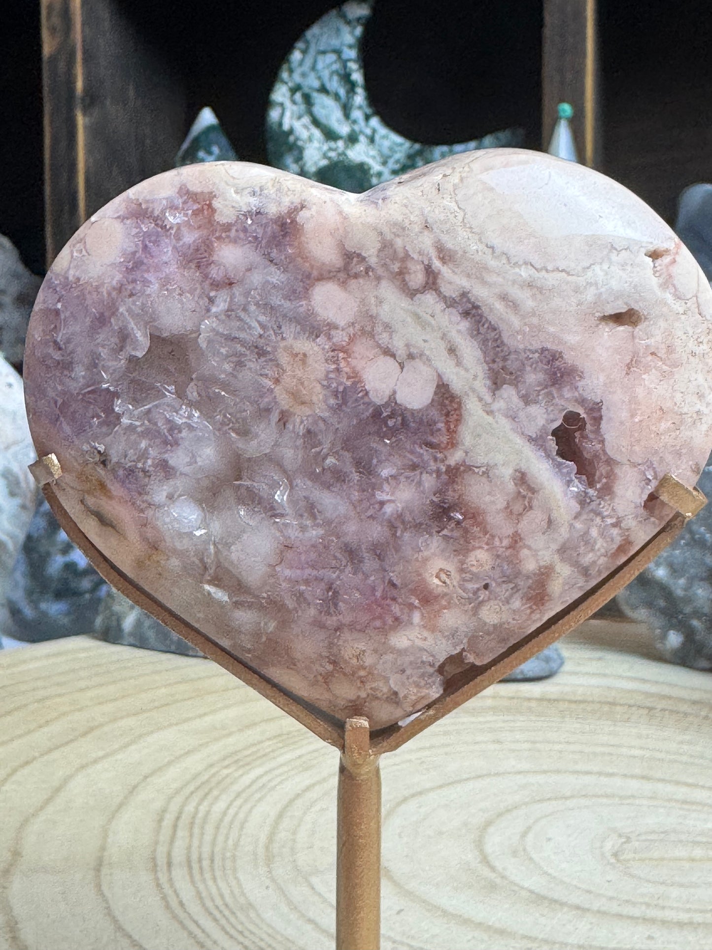 Pink Amethyst Heart