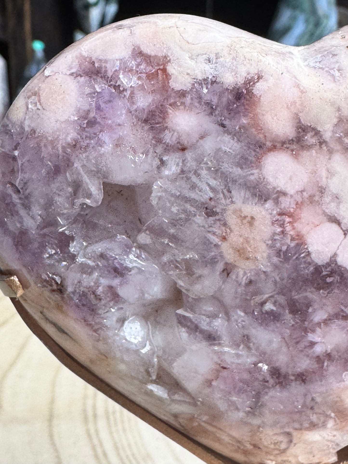 Pink Amethyst Heart