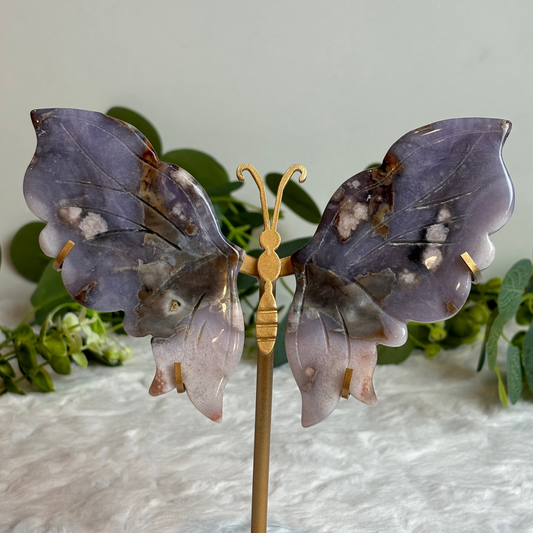 Blue Flower Agate Wings