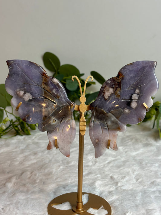 Blue Flower Agate Wings