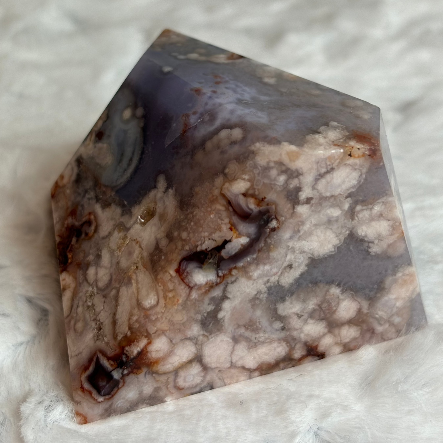 Blue Flower Agate Freeform