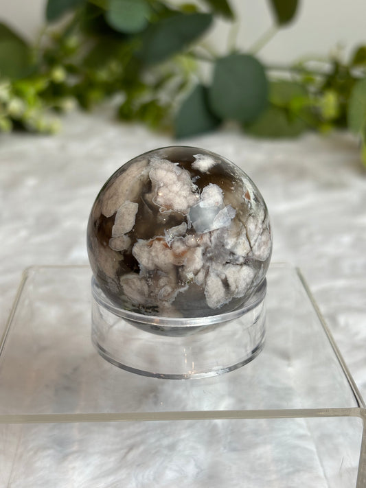 Blue Flower Agate Sphere