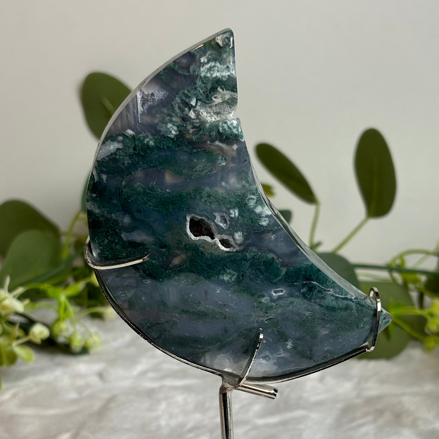 Moss Agate Moon
