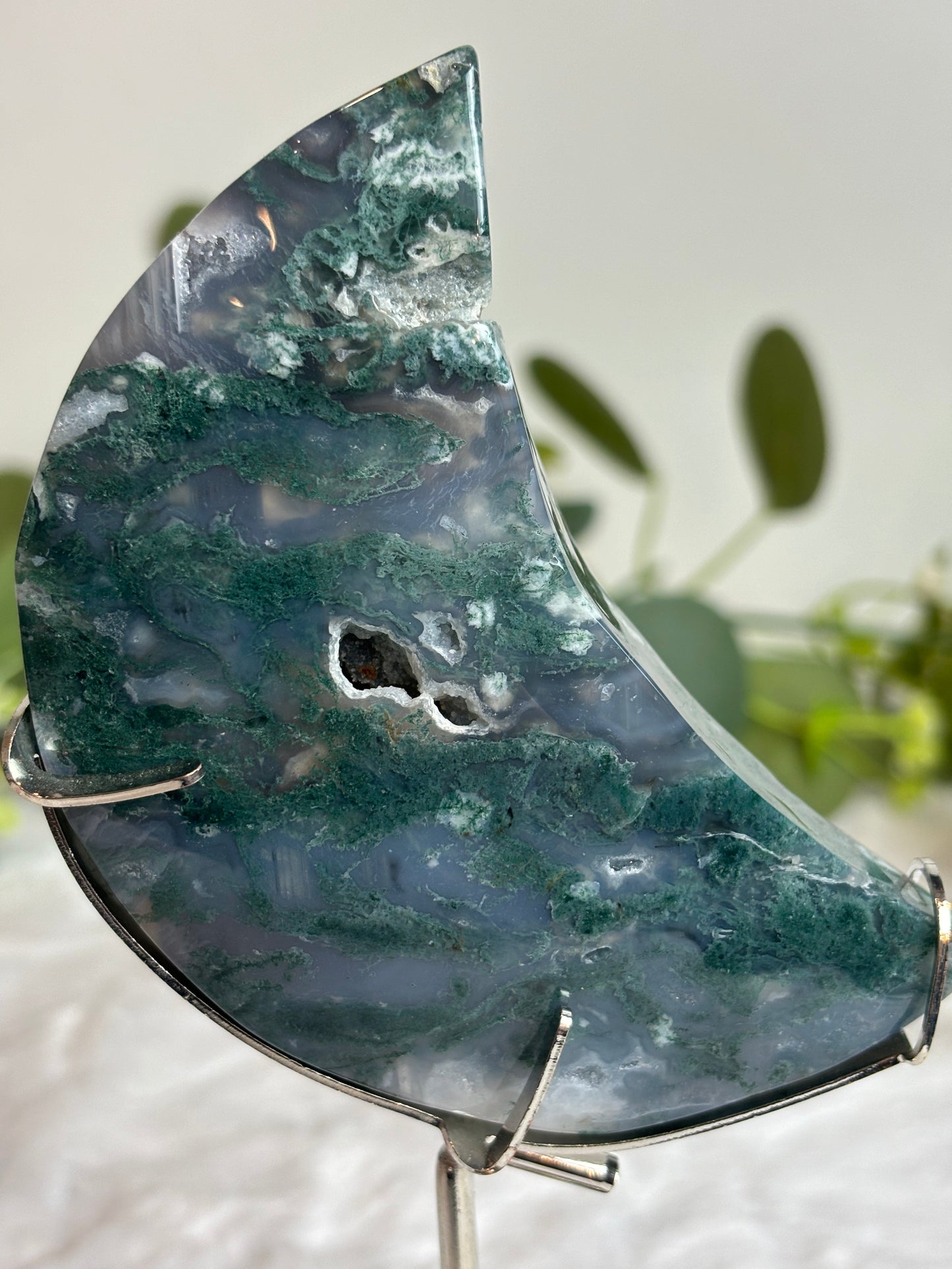 Moss Agate Moon