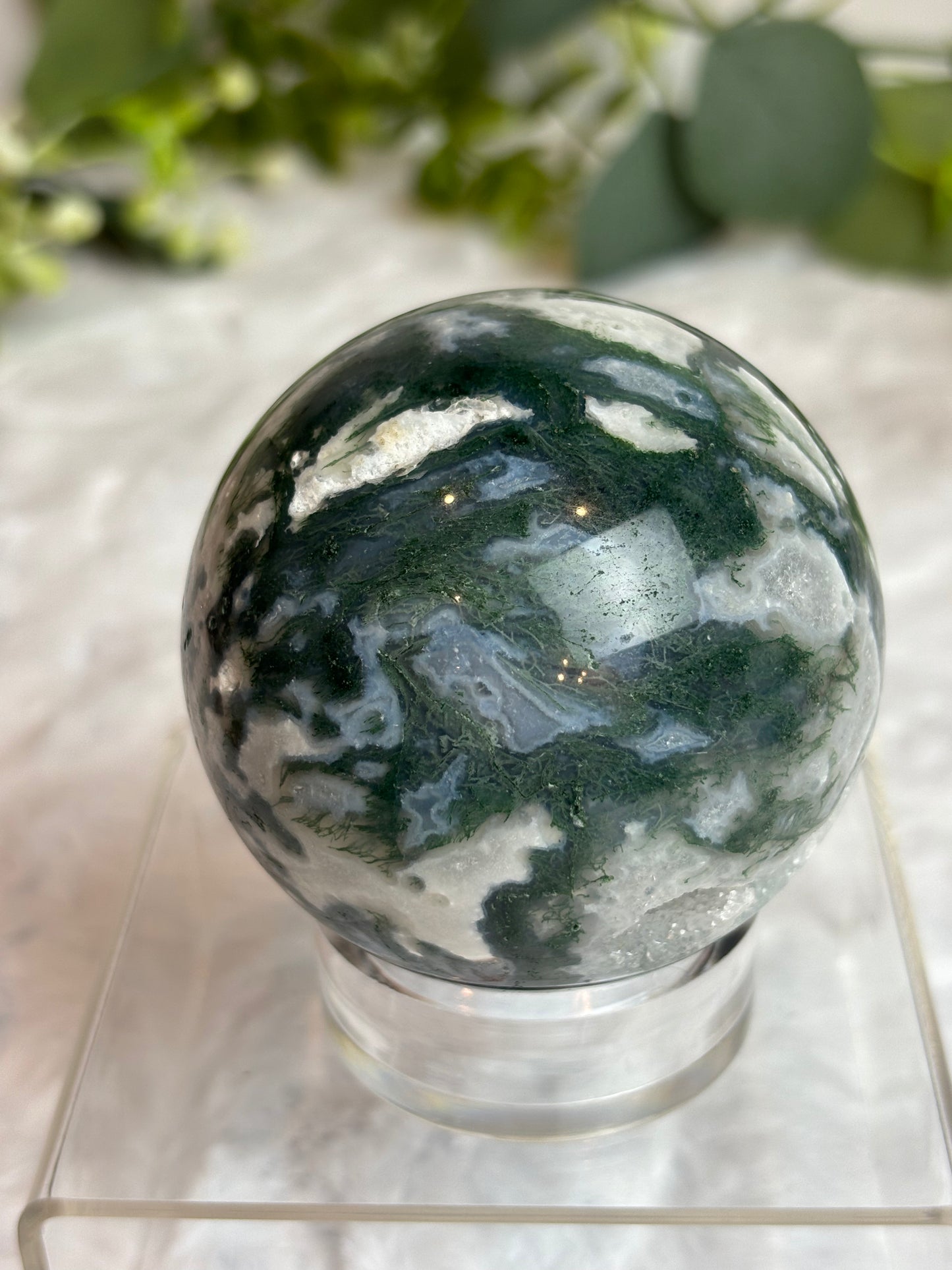 Moss Agate Sphere