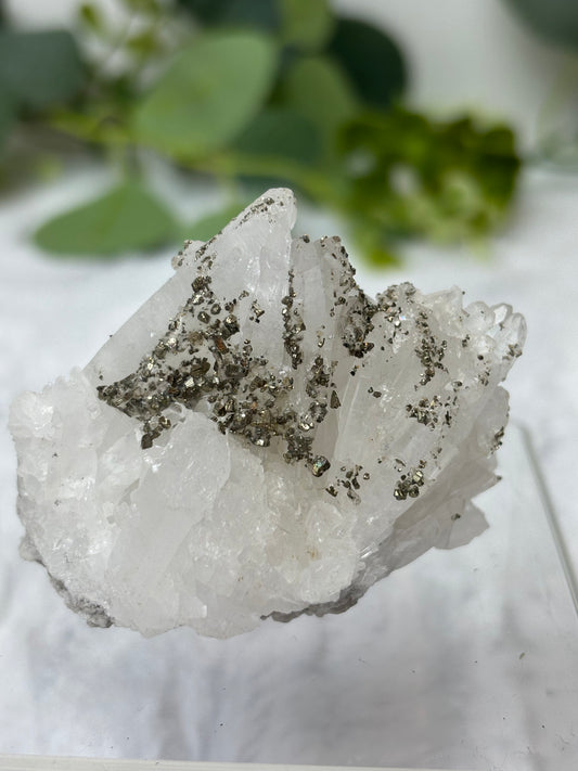 Quartz With Pyrite Raw