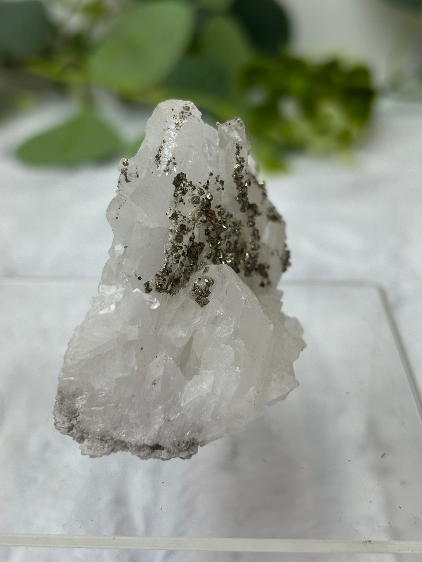 Quartz With Pyrite Raw