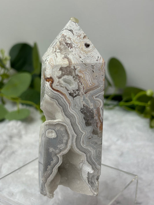 Mexican Crazy Lace Agate Tower