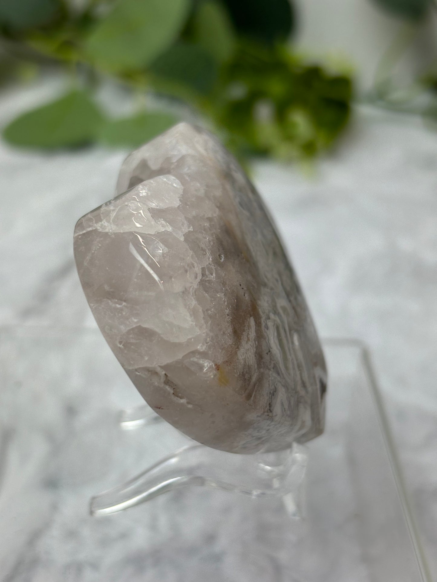 Mexican Crazy Lace Agate Heart