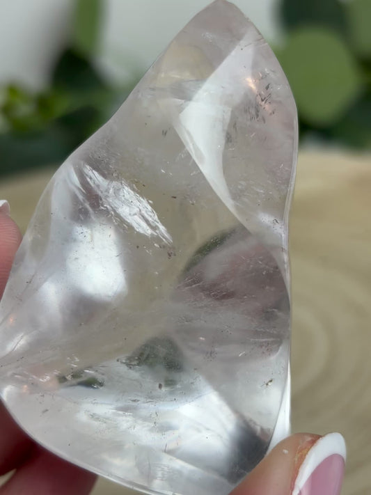 Clear Quartz Flame