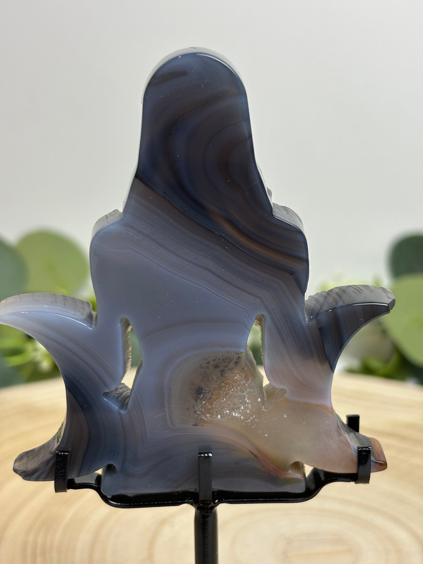 Druzy Agate Moon Lady