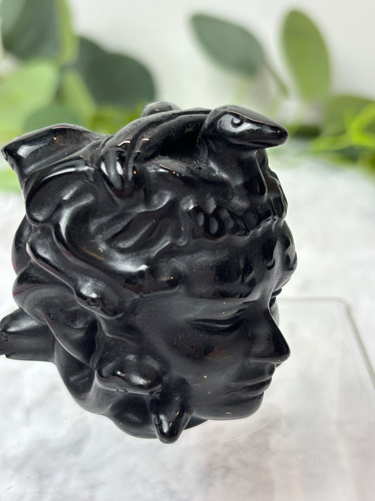 Black Obsidian Medusa