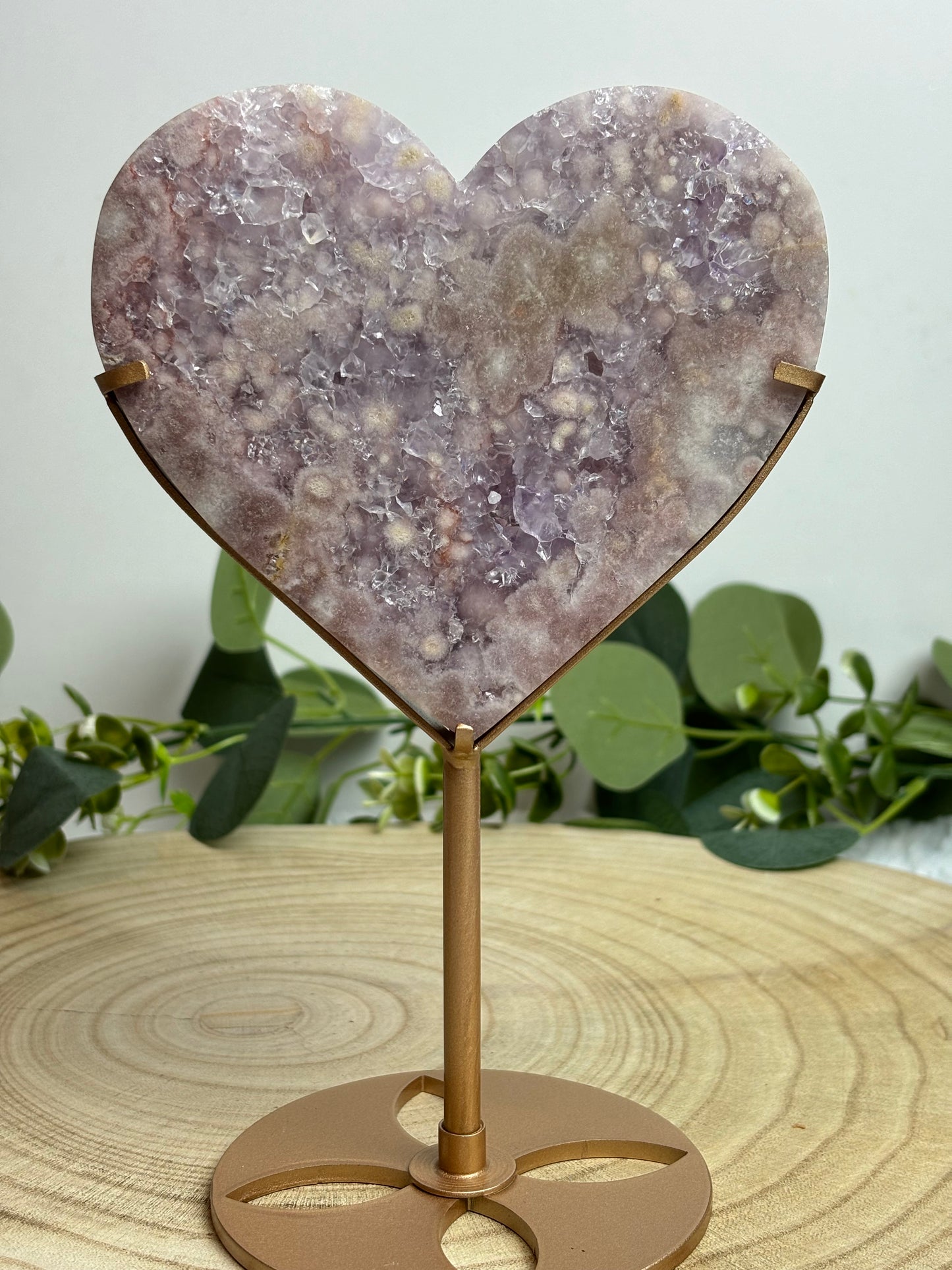 Pink Amethyst Heart
