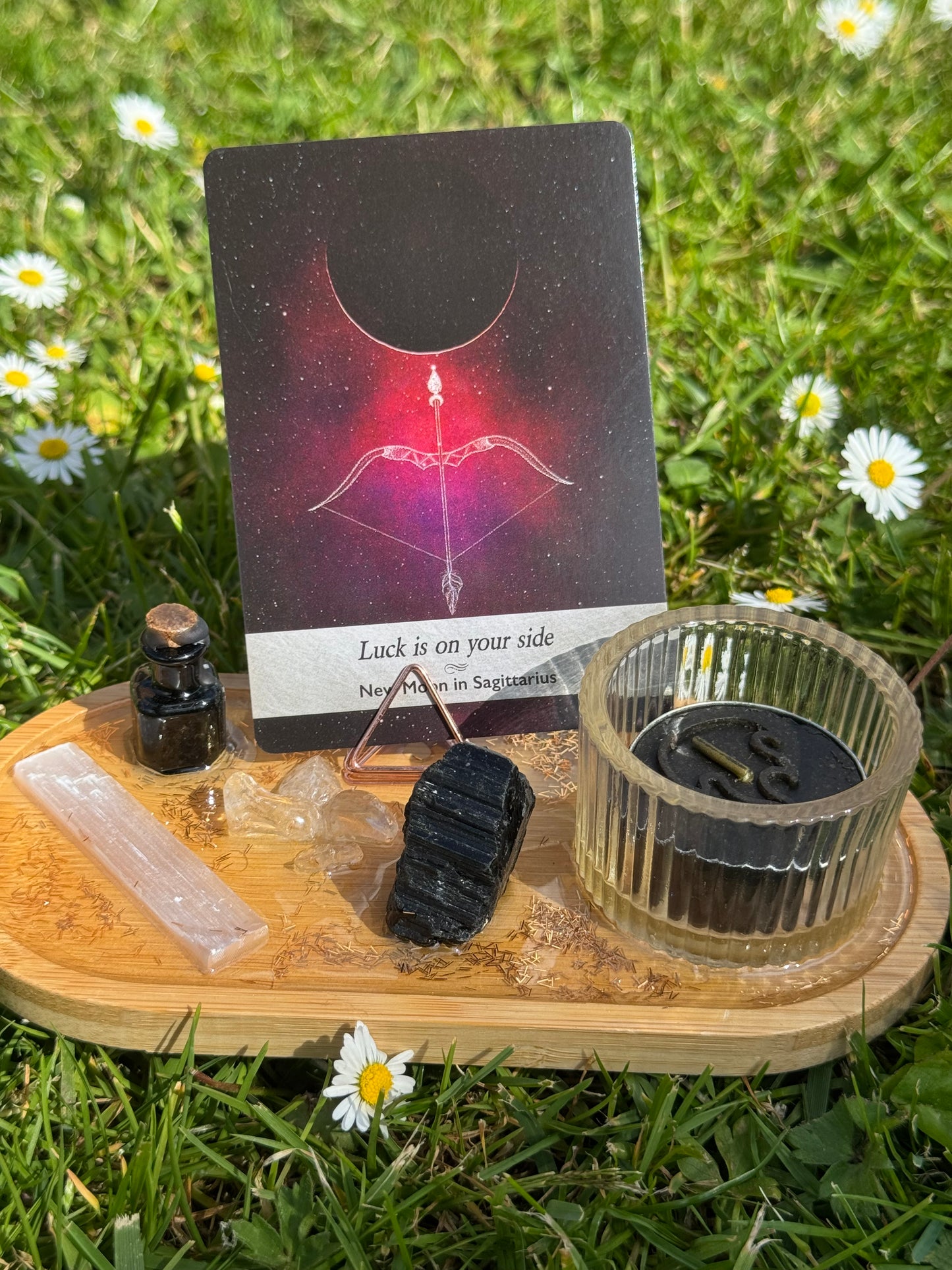 Fortune & Focus – Mini Altar Tray 🌙✨