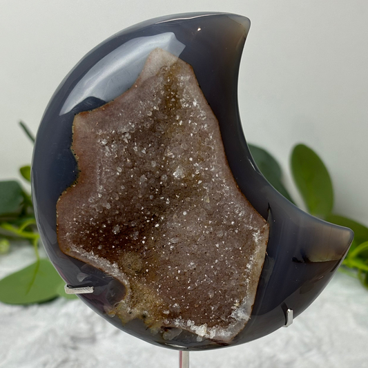 Druzy Agate Moon