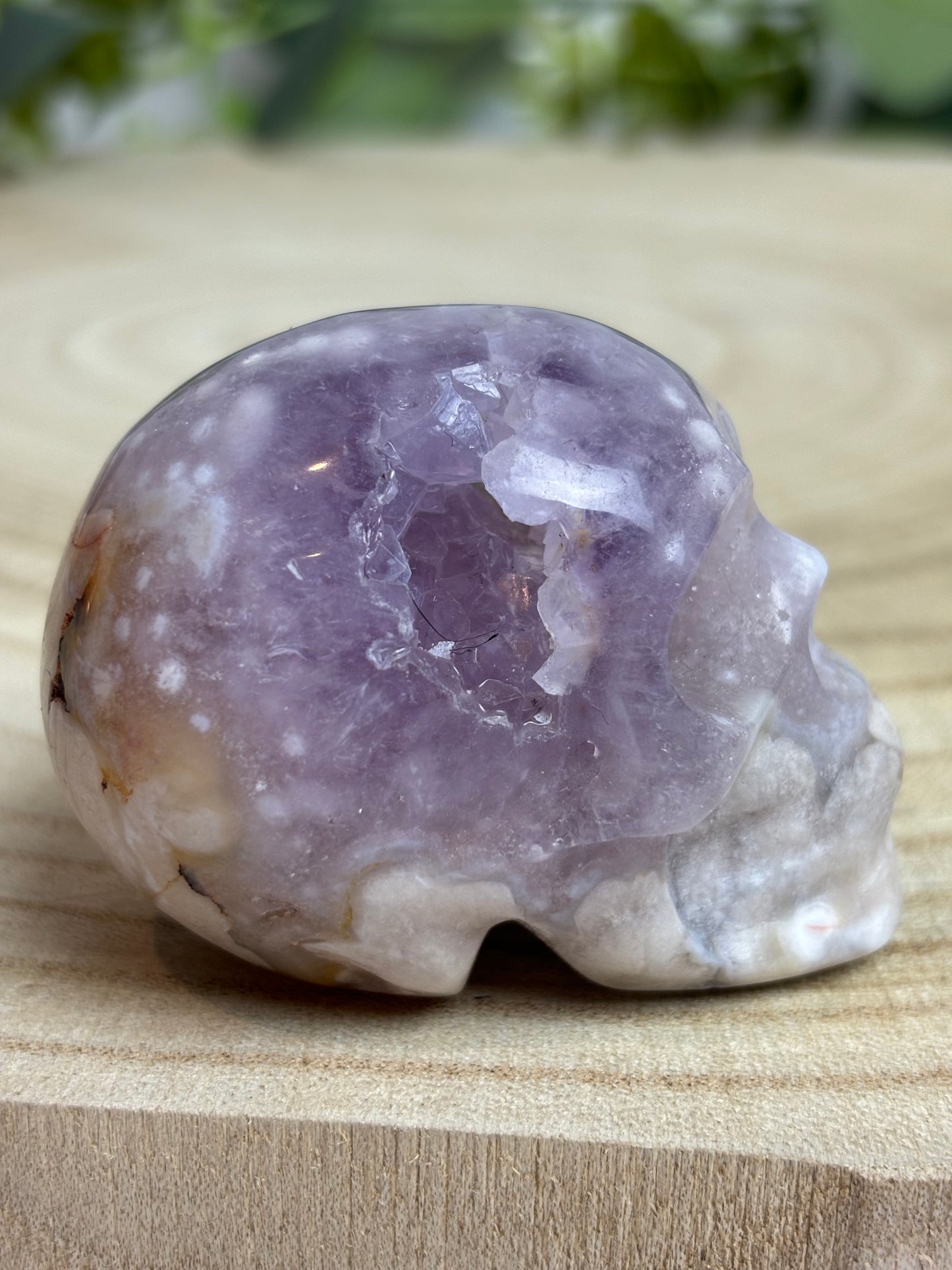 Pink Amethyst Skull