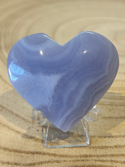 Blue Lace Agate Heart