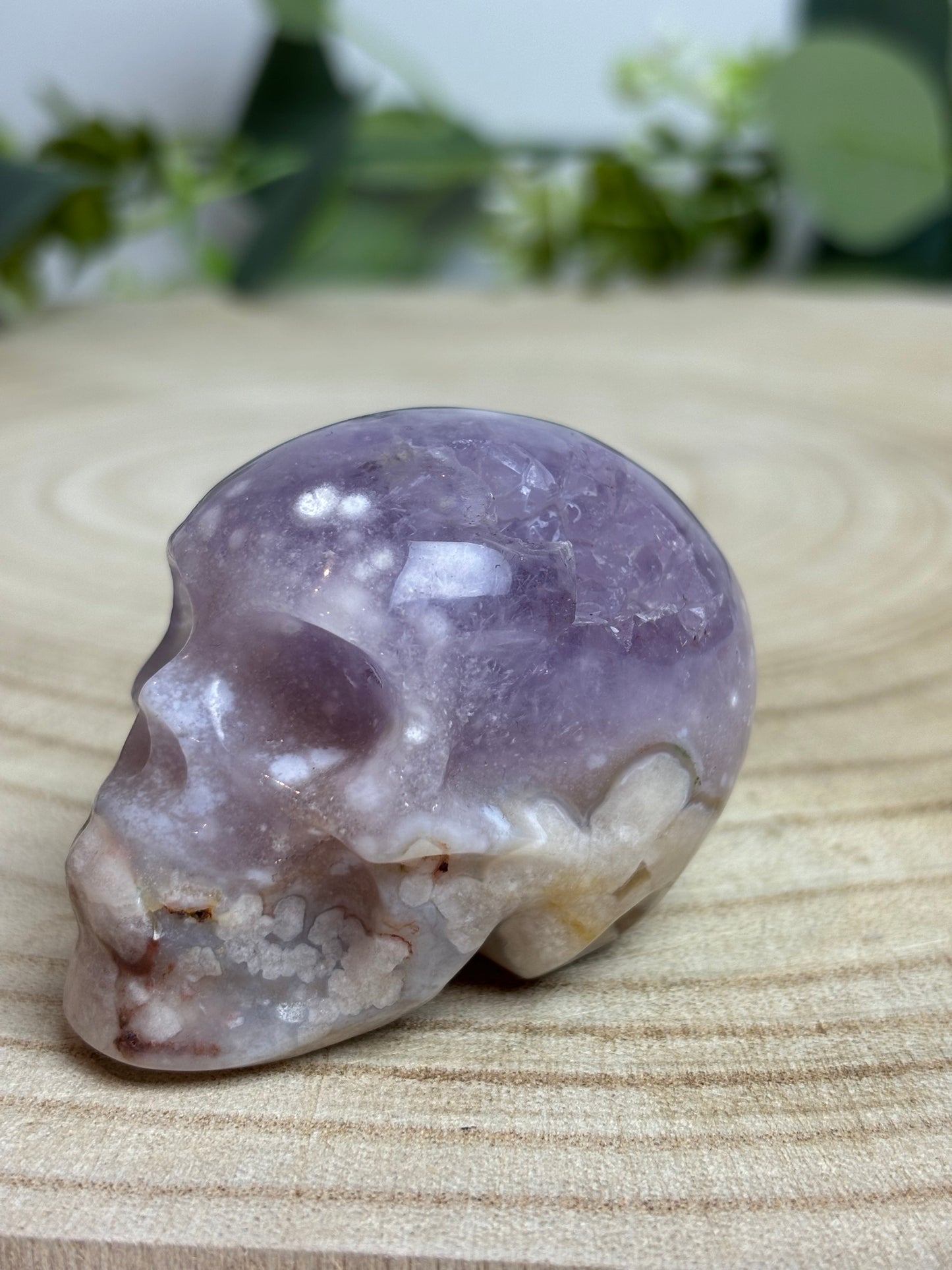 Pink Amethyst Skull