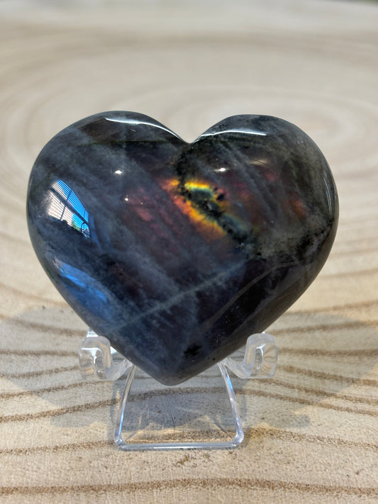 Labradorite Heart