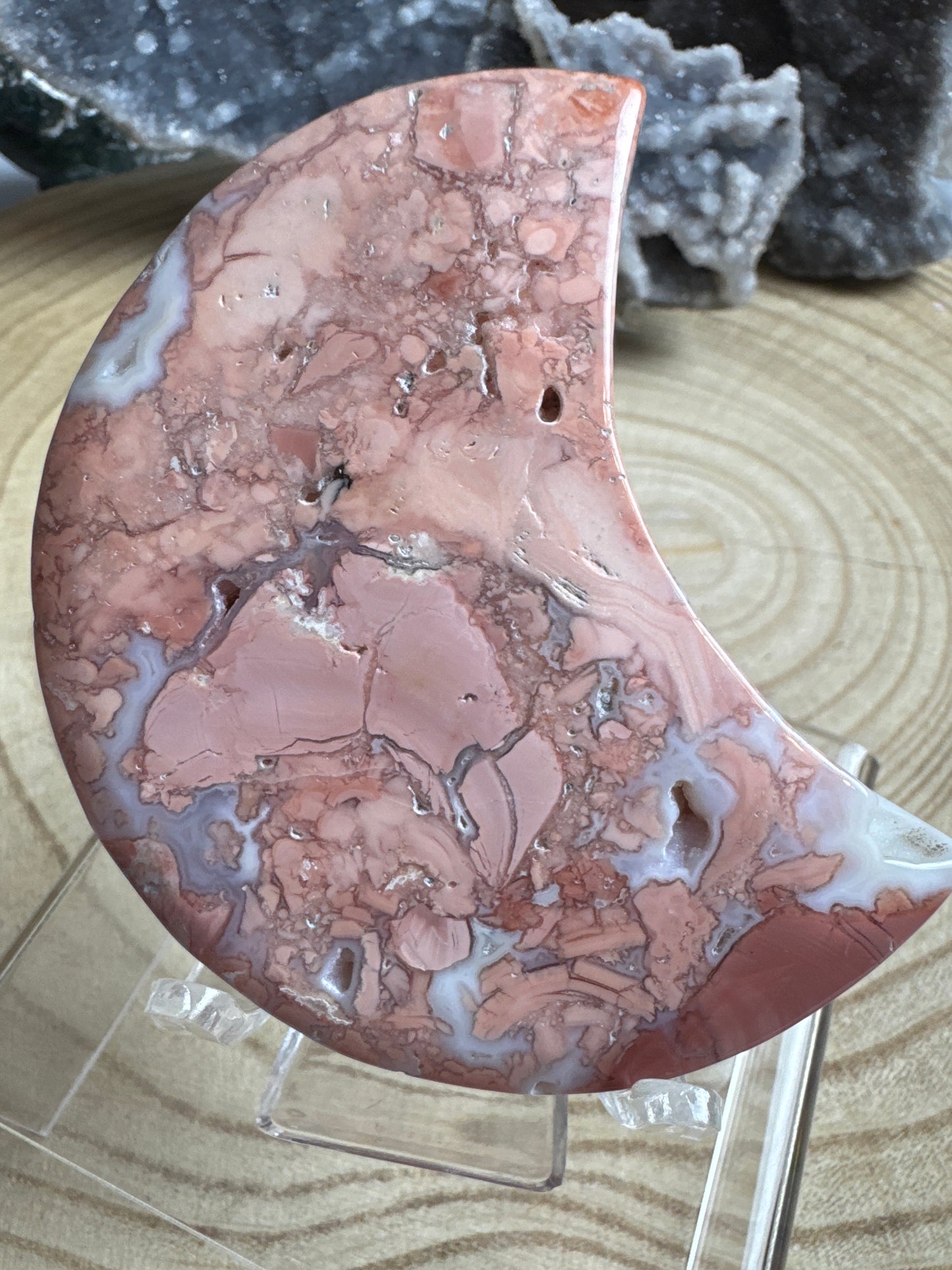 Pink Agate moon